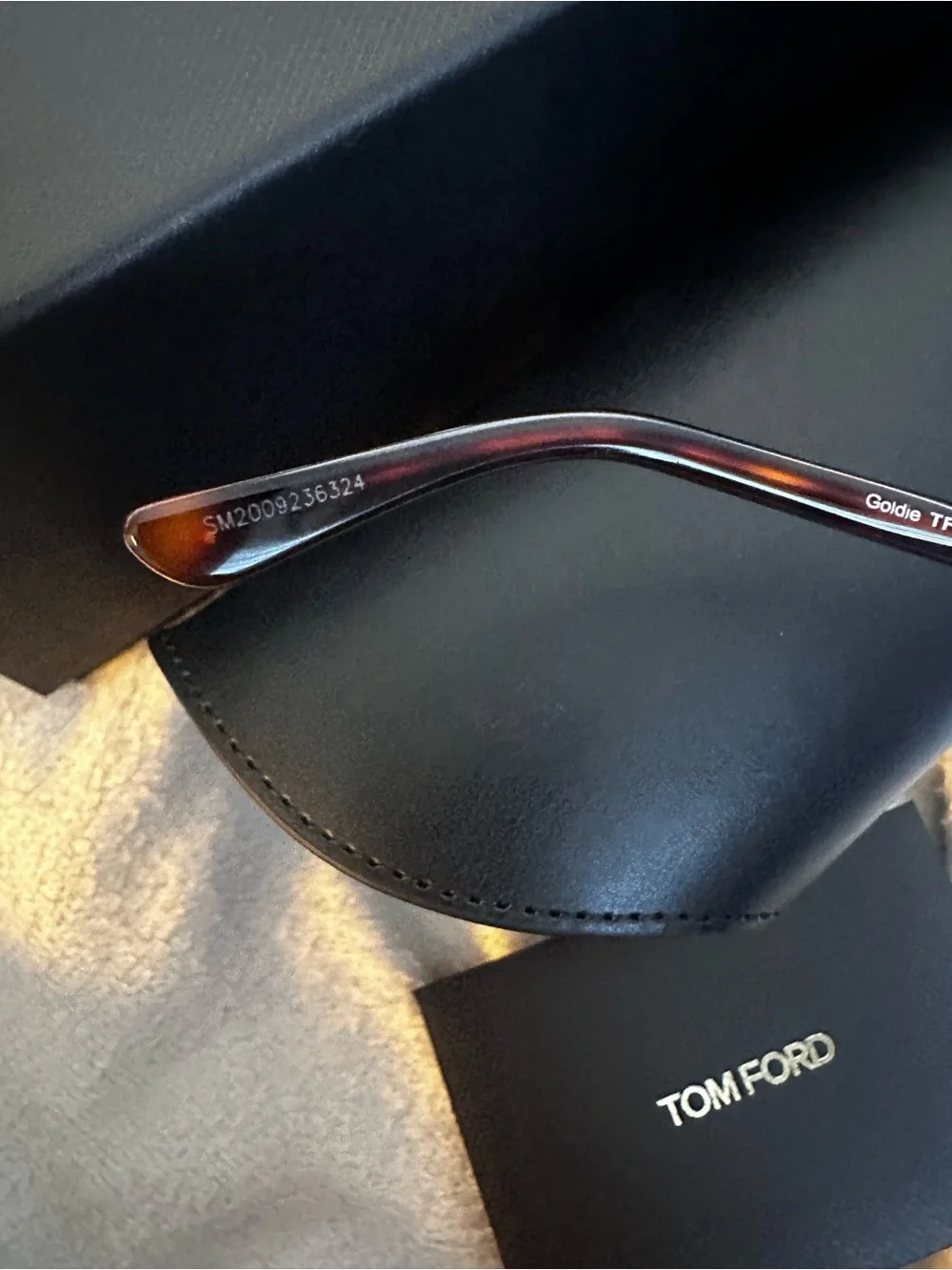 Tom Ford Women's Rose Goldie Frame Brown Lens Sunglasses - Tortoise Temples
